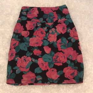Aritzia Floral Mini Skirt